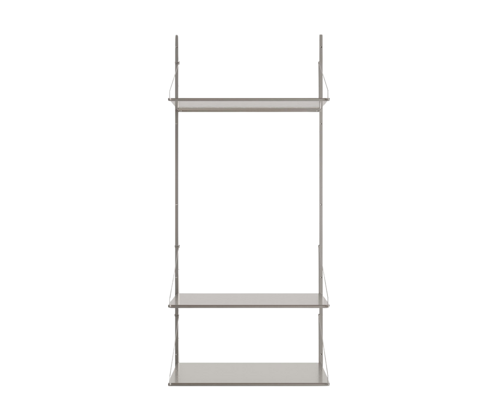 FRAMA - Shelf Library Hanger Section | Stainless Steel | H185.2 / W80 FRAMA