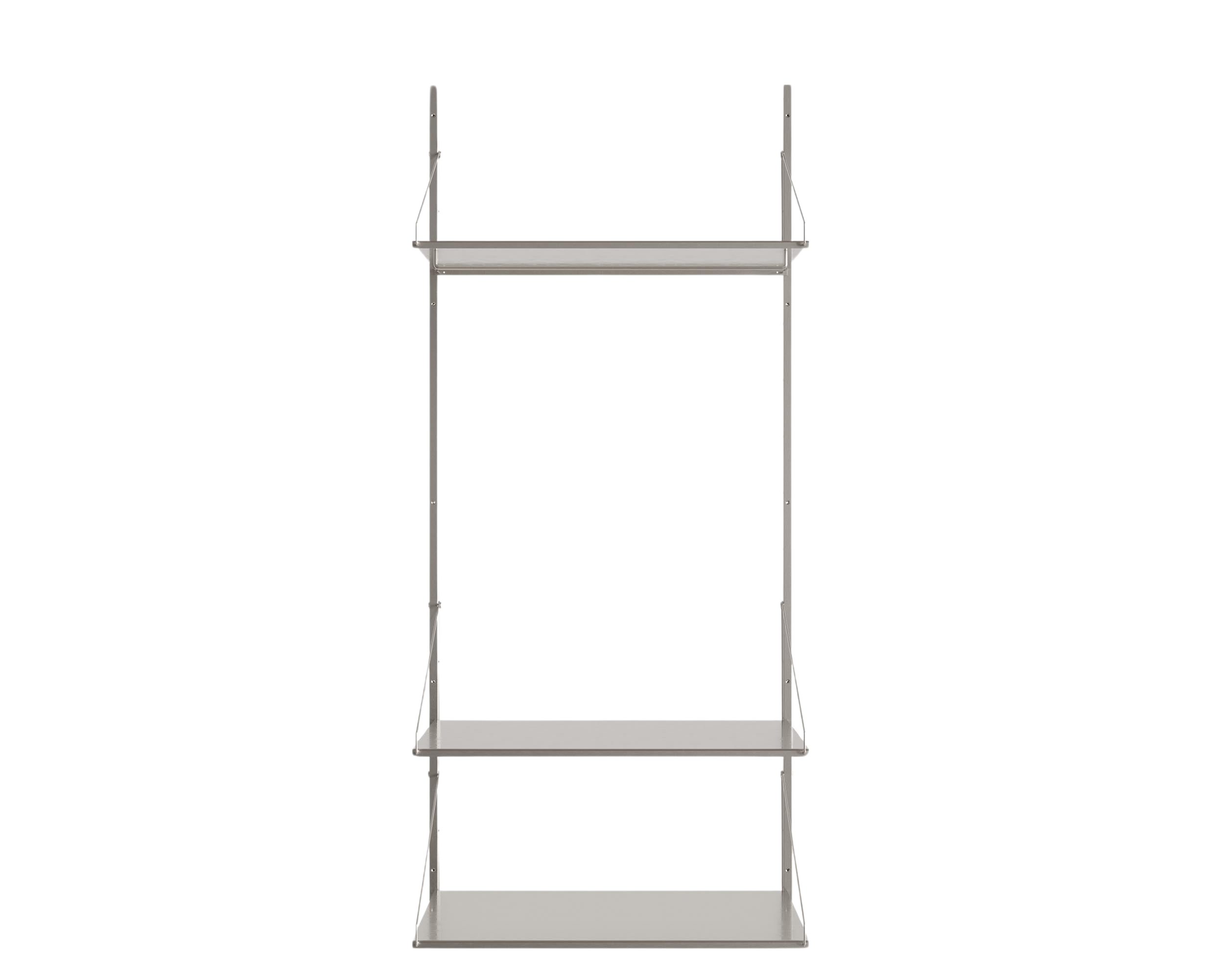 FRAMA - Shelf Library Hanger Section | Stainless Steel | H185.2 / W80