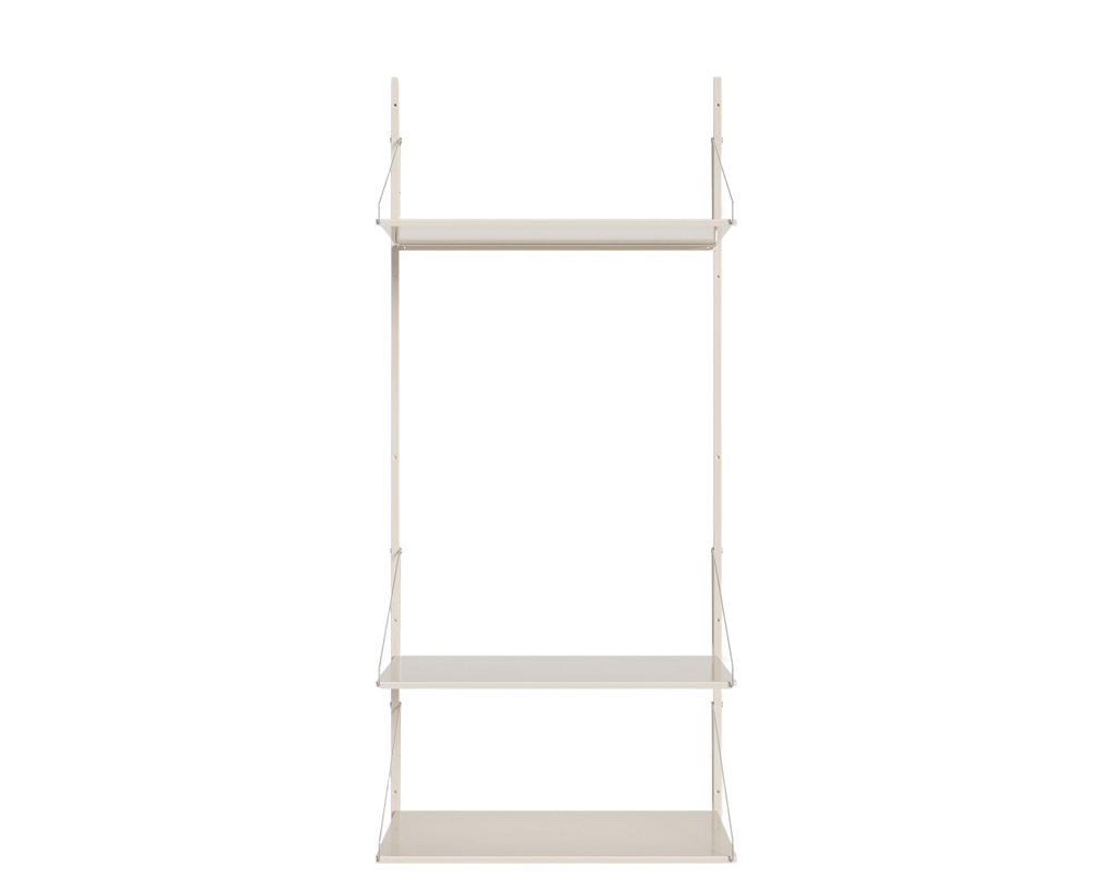 FRAMA - Shelf Library Hanger Section | Warm White Steel | H185.2 / W80
