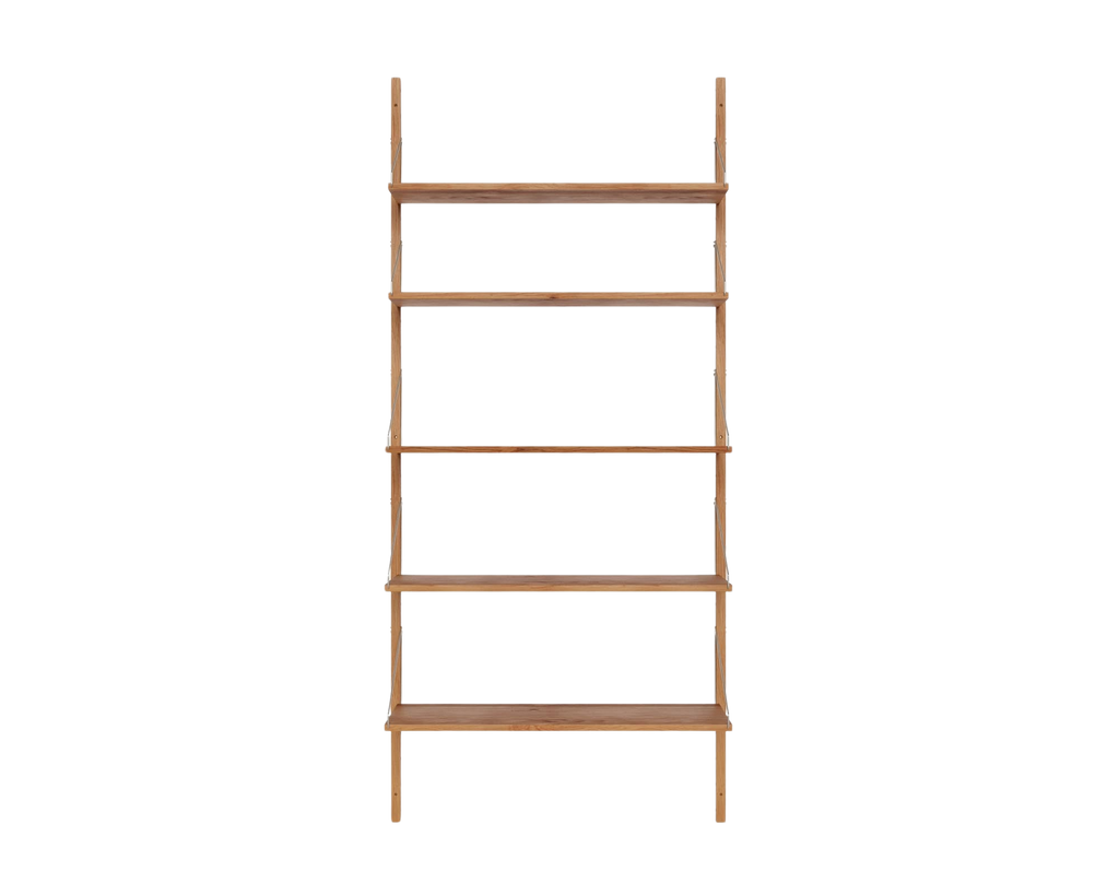FRAMA - Shelf Library Single Section | Natural Oak | H185.2 / W80 FRAMA