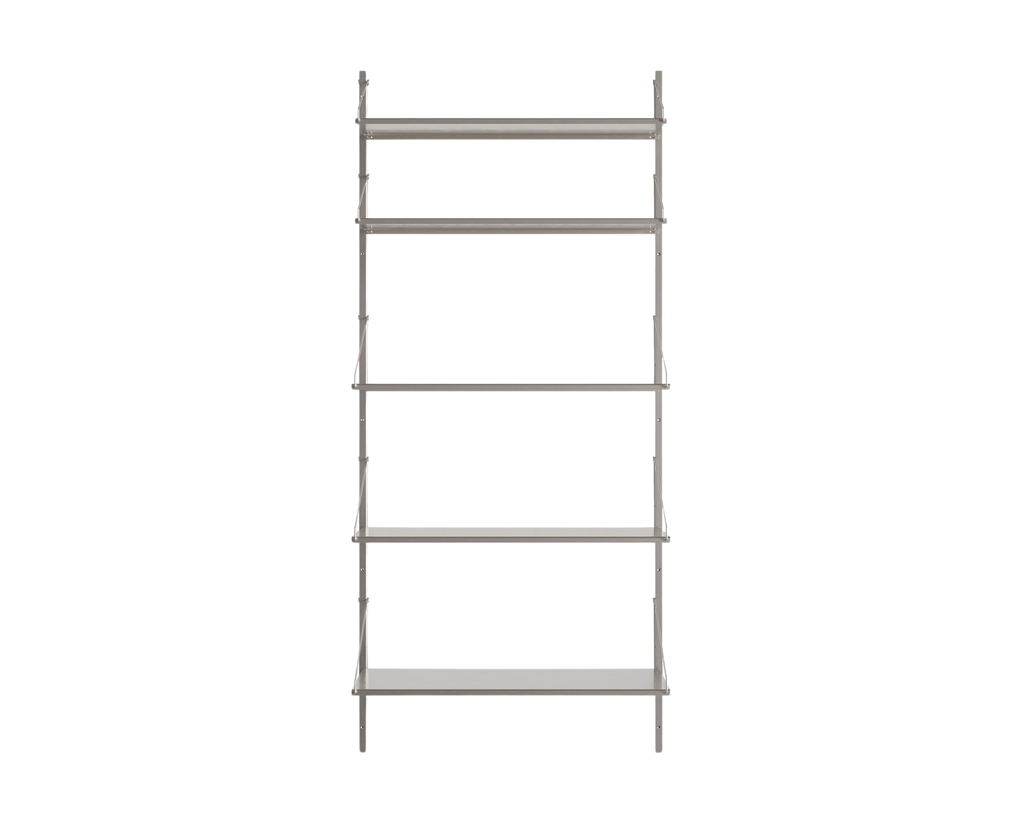 FRAMA - Shelf Library Single Section | Stainless Steel | H185.2 / W80 FRAMA