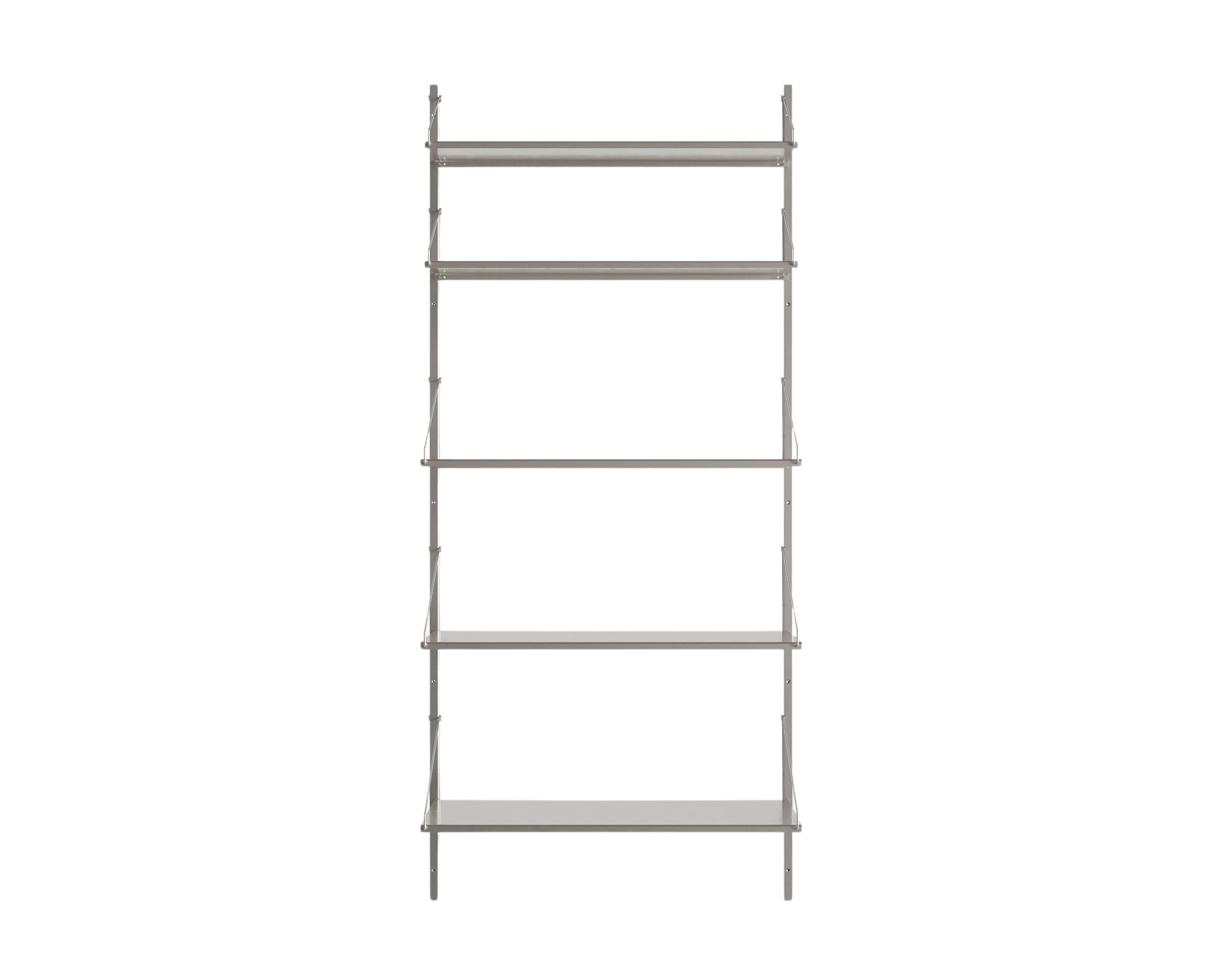 FRAMA - Shelf Library Single Section | Stainless Steel | H185.2 / W80