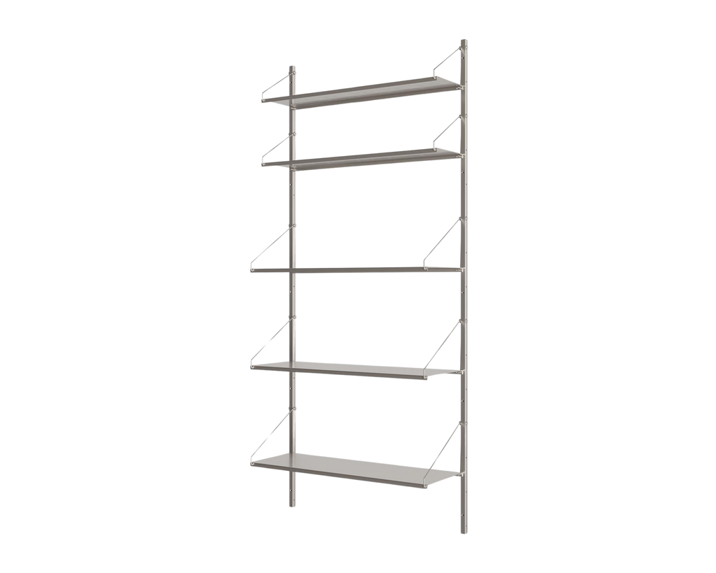 FRAMA - Shelf Library Single Section | Stainless Steel | H185.2 / W80 FRAMA
