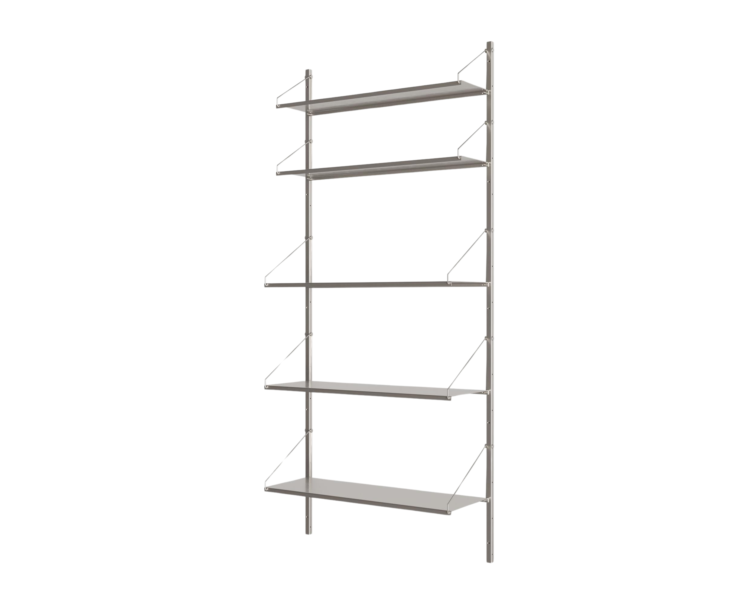 FRAMA - Shelf Library Single Section | Stainless Steel | H185.2 / W80