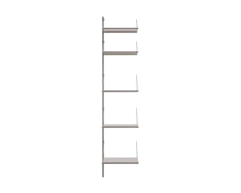FRAMA - Shelf Library Add-on Section | Stainless Steel | H185.2 / W40