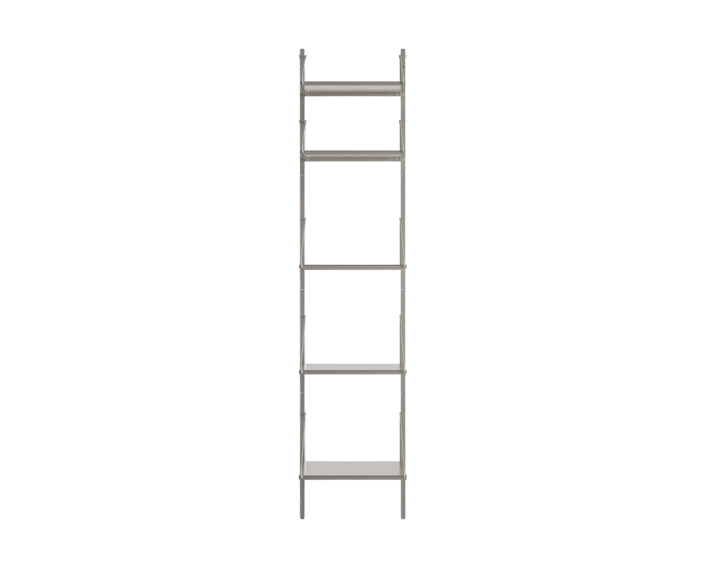 FRAMA - Shelf Library Single Section | Stainless Steel | H185.2 / W40