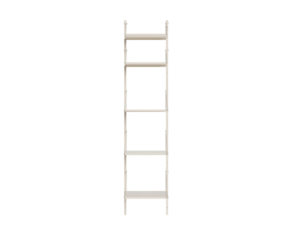FRAMA - Shelf Library Single Section | Warm White Steel | H185.2 / W40