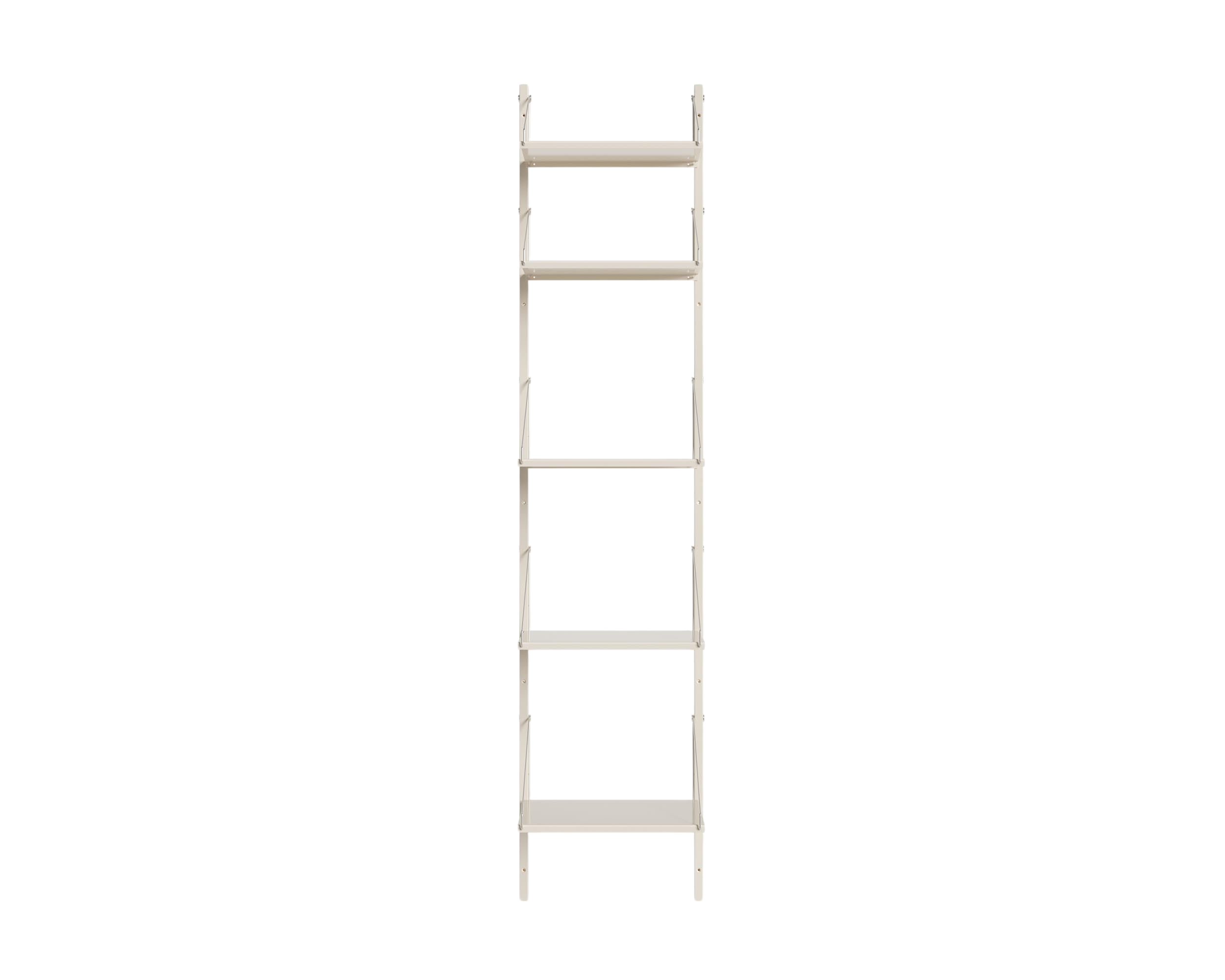 FRAMA - Shelf Library Single Section | Warm White Steel | H185.2 / W40