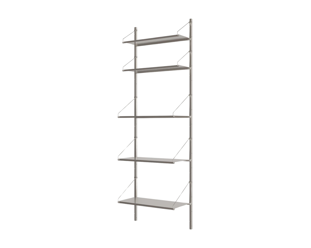 FRAMA - Shelf Library Single Section | Stainless Steel | H185.2 / W60
