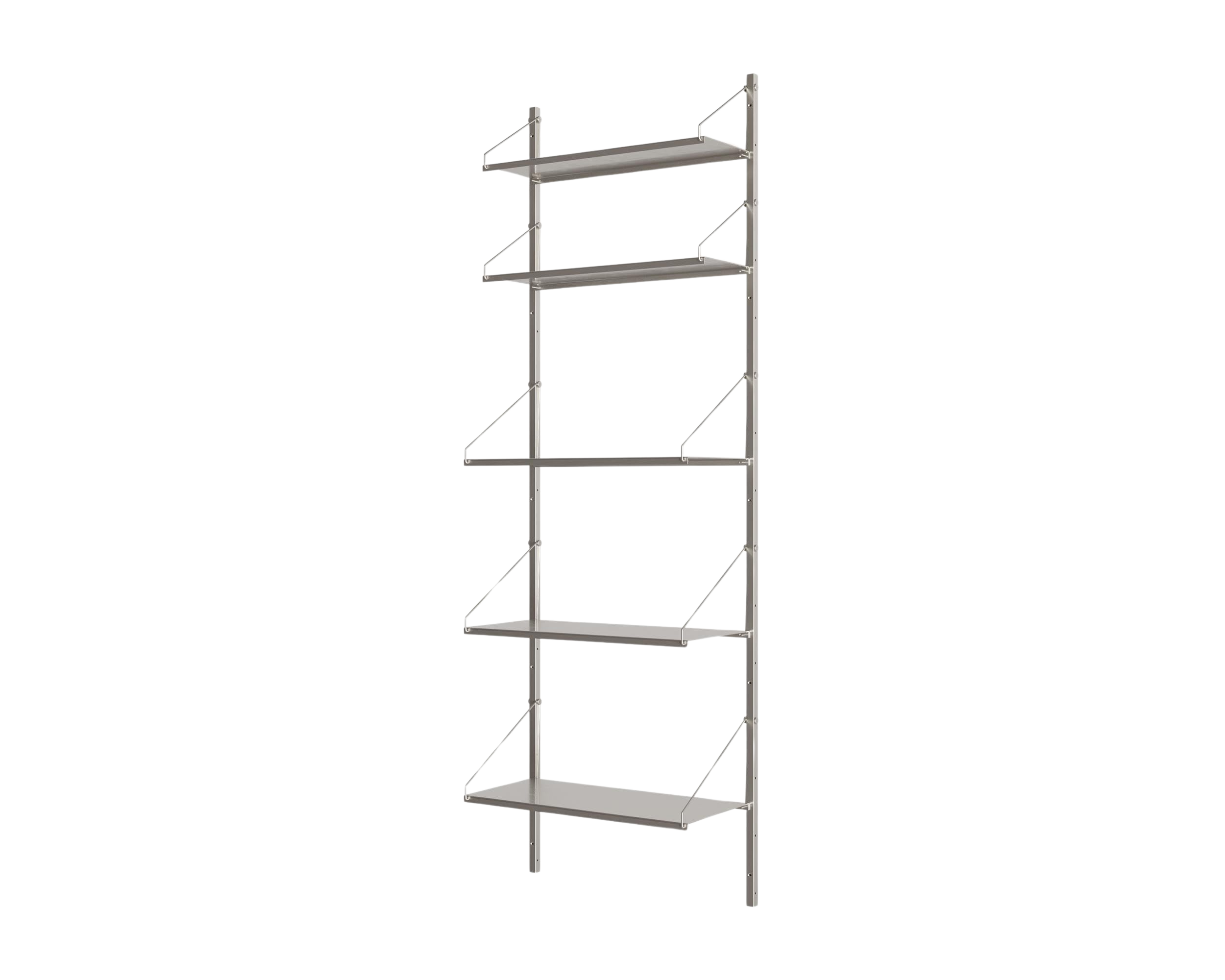FRAMA - Shelf Library Single Section | Stainless Steel | H185.2 / W60