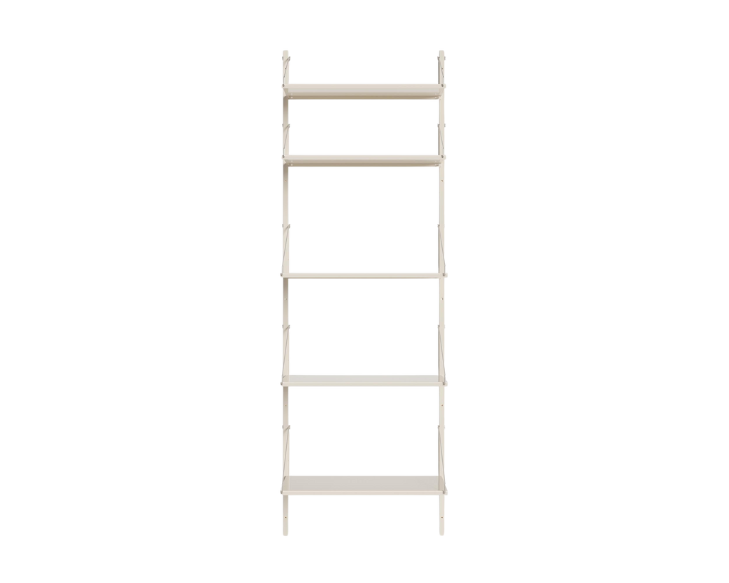 FRAMA - Shelf Library Single Section | Warm White Steel | H185.2 / W60