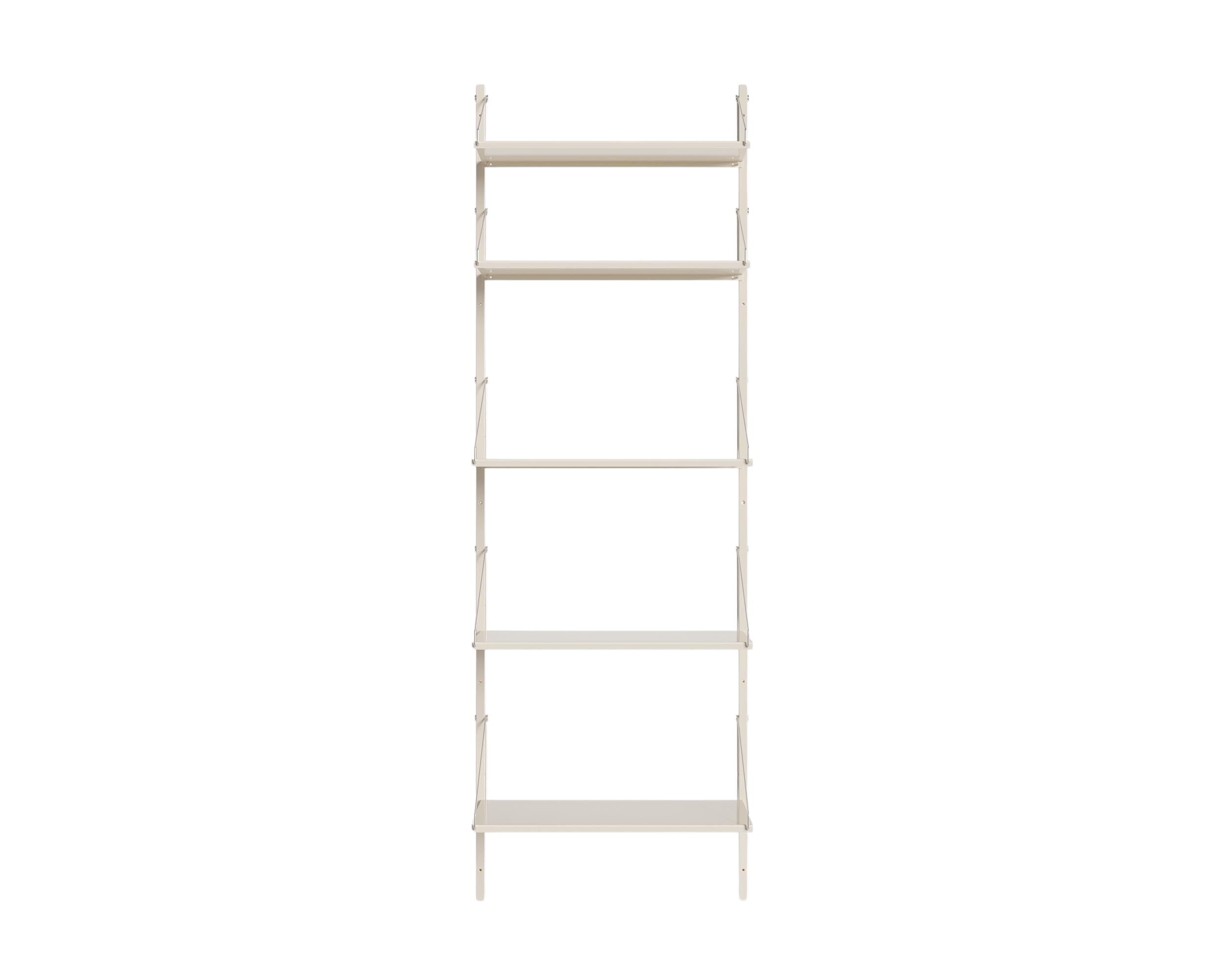 FRAMA - Shelf Library Single Section | Warm White Steel | H185.2 / W60