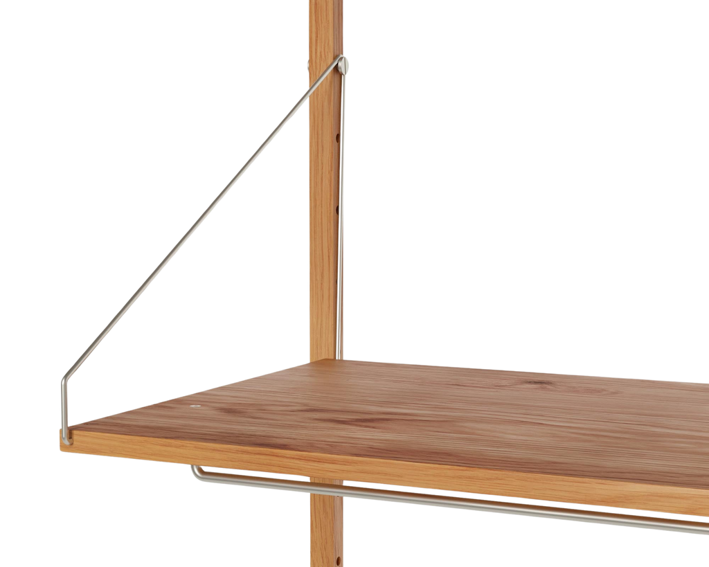 FRAMA - Shelf Library Hanger Section | Natural Oak | H185.2 / W80