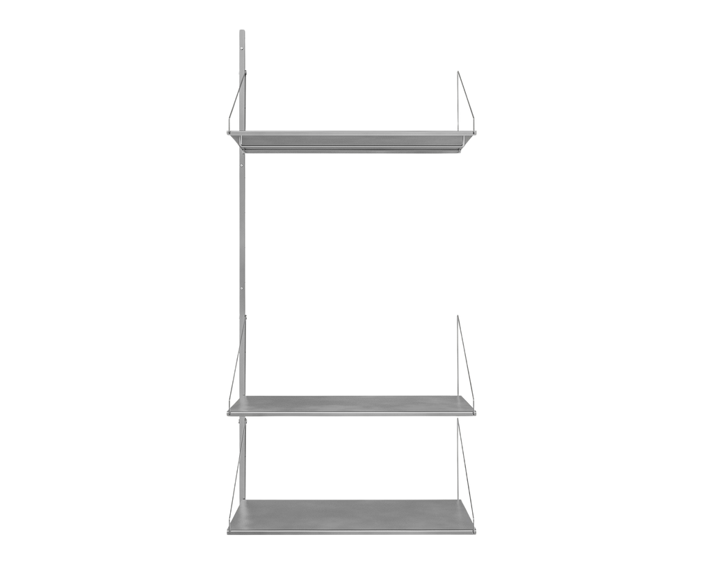 FRAMA - Shelf Library Add-on Hanger Section | Stainless Steel | H185.2 / W80 FRAMA