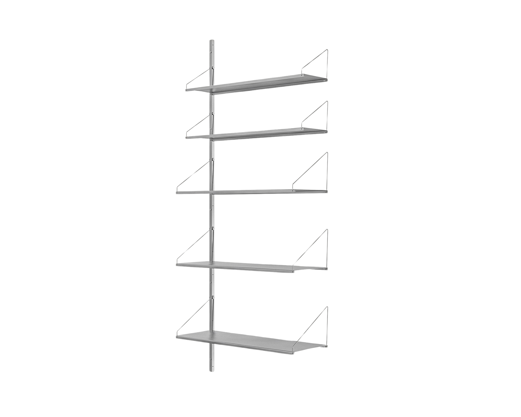 FRAMA - Shelf Library Add-on Section | Stainless Steel | H185.2 / W80