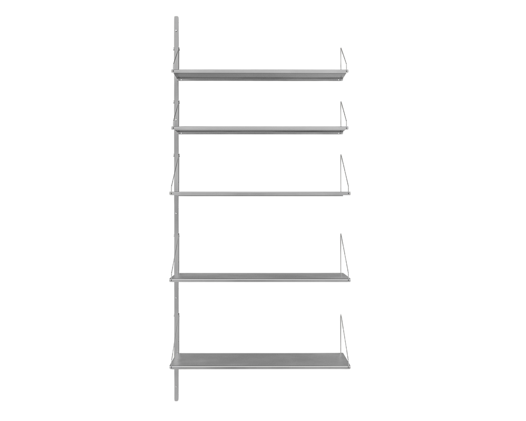 FRAMA - Shelf Library Add-on Section | Stainless Steel | H185.2 / W80 FRAMA