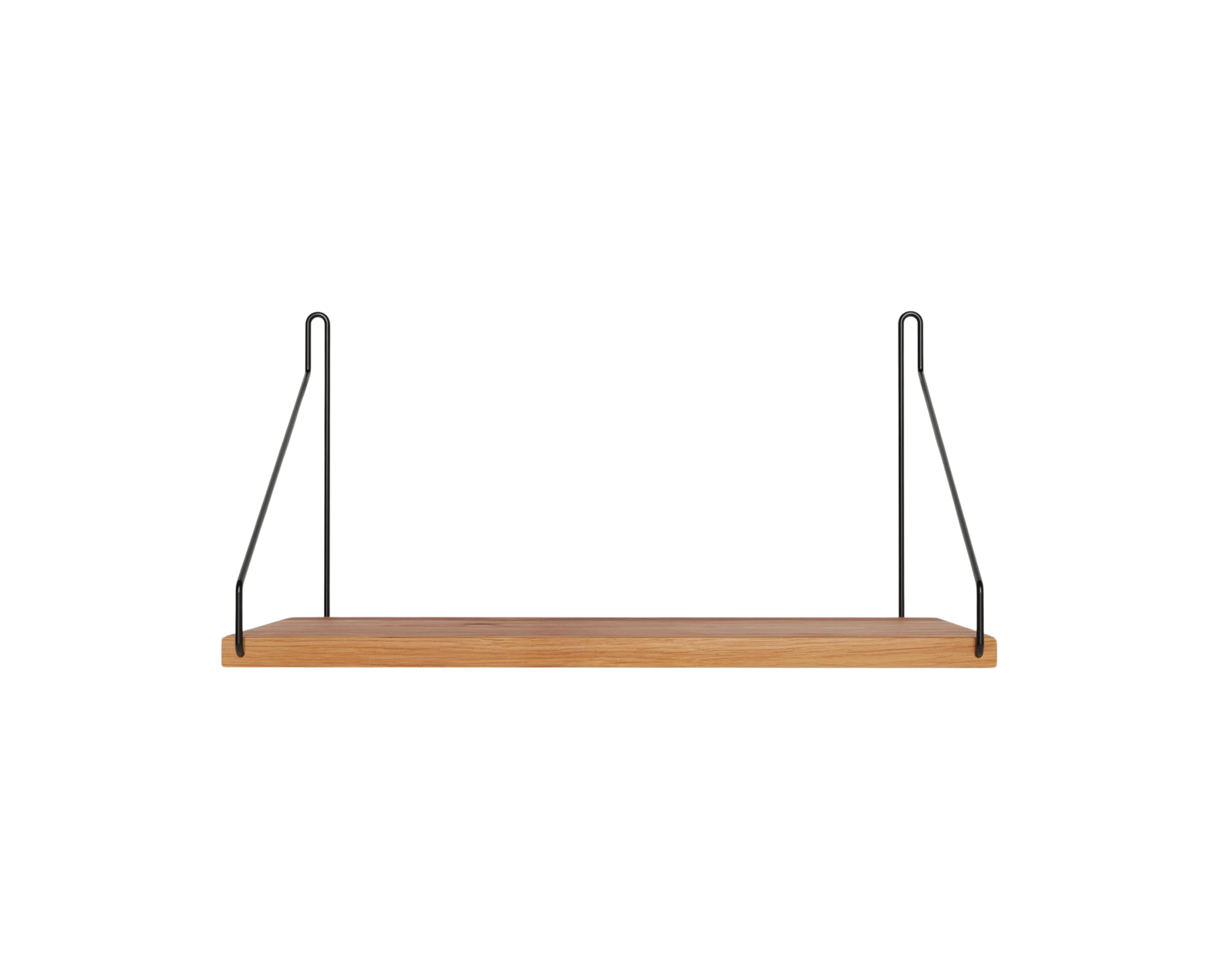 FRAMA - Single Shelf | Natural Oak / Black | D20 / W40