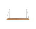 FRAMA - Single Shelf | Natural Oak / Stainless Steel | D20 / W40