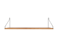 FRAMA - Single Shelf | Natural Oak / Black | D20 / W80