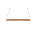FRAMA - Single Shelf | Natural Oak / Stainless Steel | D27 / W40