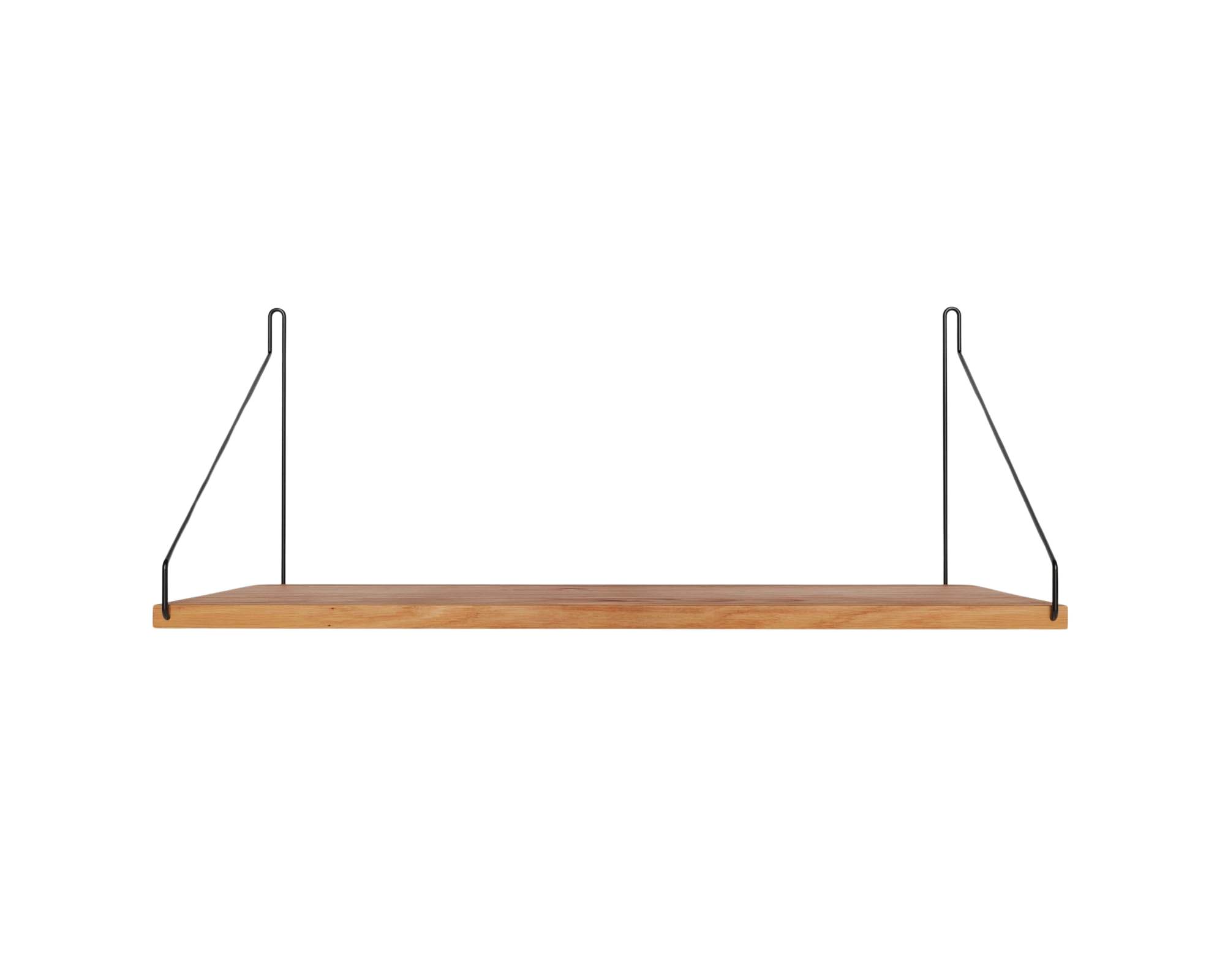 FRAMA - Single Shelf | Natural Oak / Black | D27 / W60