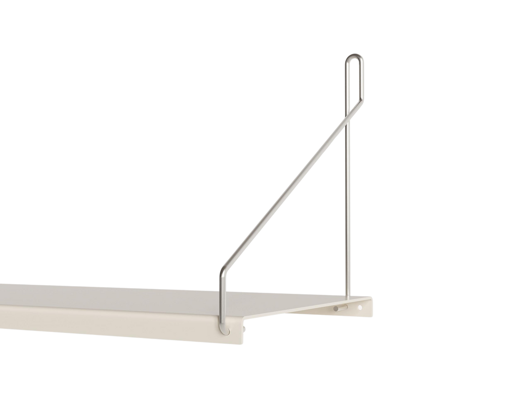 FRAMA - Single Shelf | Warm White Steel | D20 / W40 FRAMA