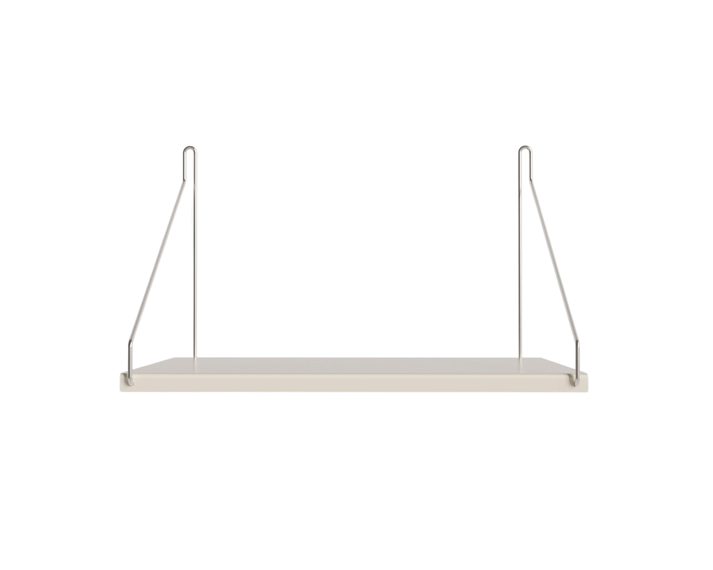 FRAMA - Single Shelf | Warm White Steel | D27 / W40 FRAMA