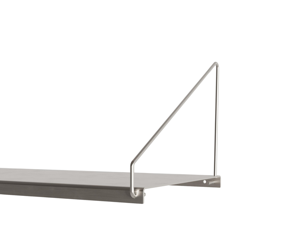 FRAMA - Shelf Library Add-on Desk Section | Stainless Steel | H185.2 / W80