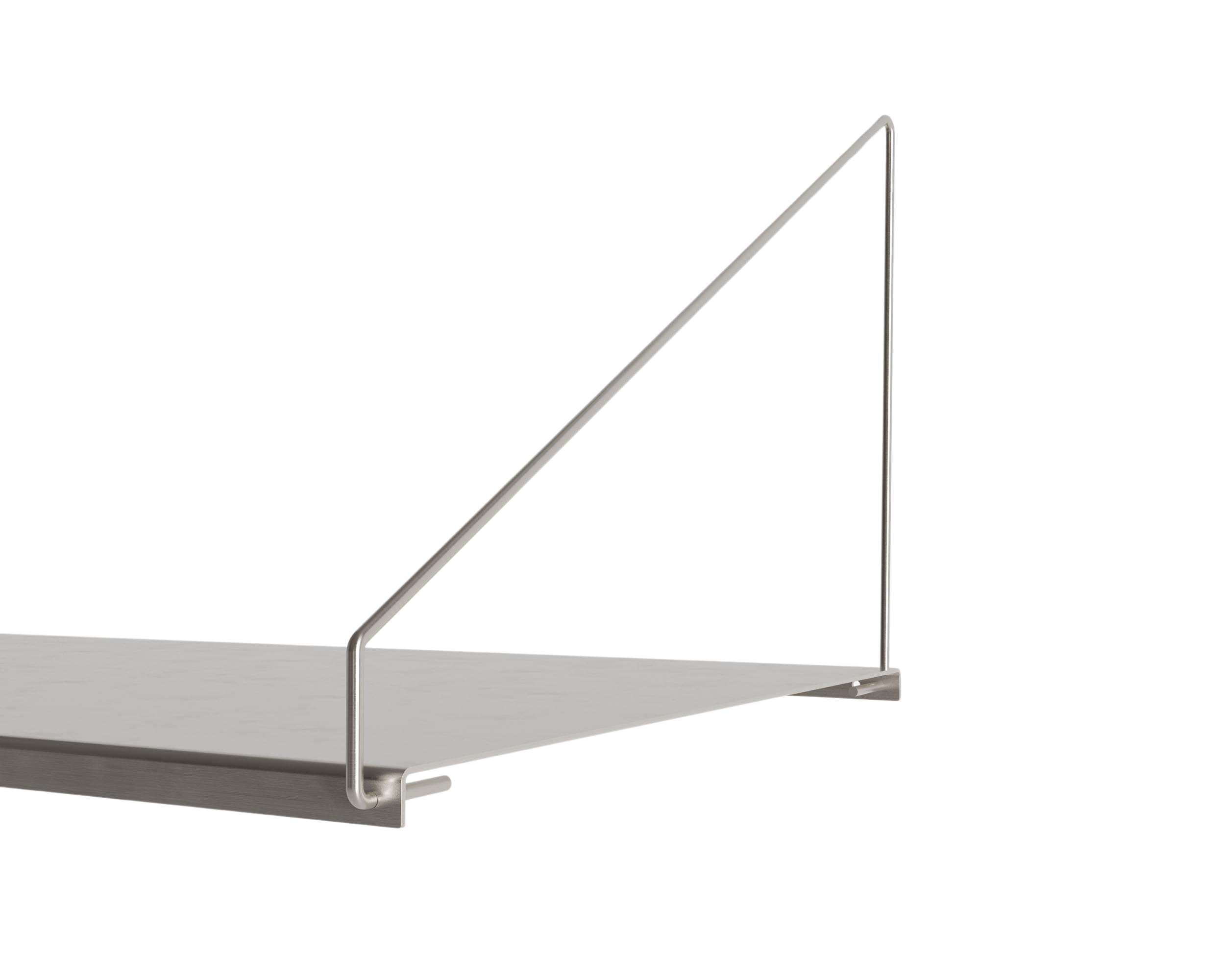 FRAMA - Shelf Library Desk Section | Stainless Steel | H108.4 / W80