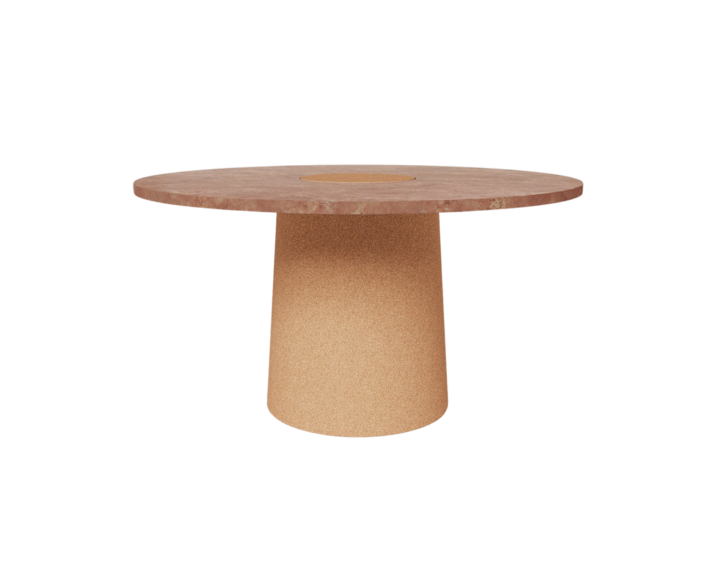 FRAMA - Sintra Dining Table | Red Limestone / Cork