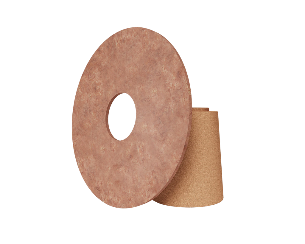 FRAMA - Sintra Dining Table | Red Limestone / Cork FRAMA