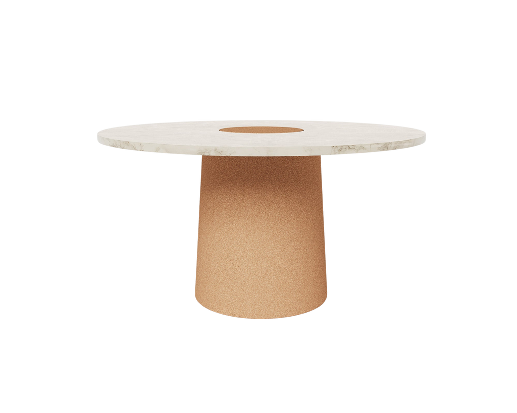 FRAMA - Sintra Dining Table | White Marble / Cork FRAMA