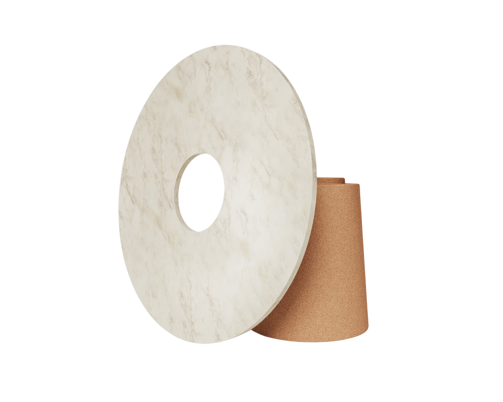 FRAMA - Sintra Dining Table | White Marble / Cork FRAMA