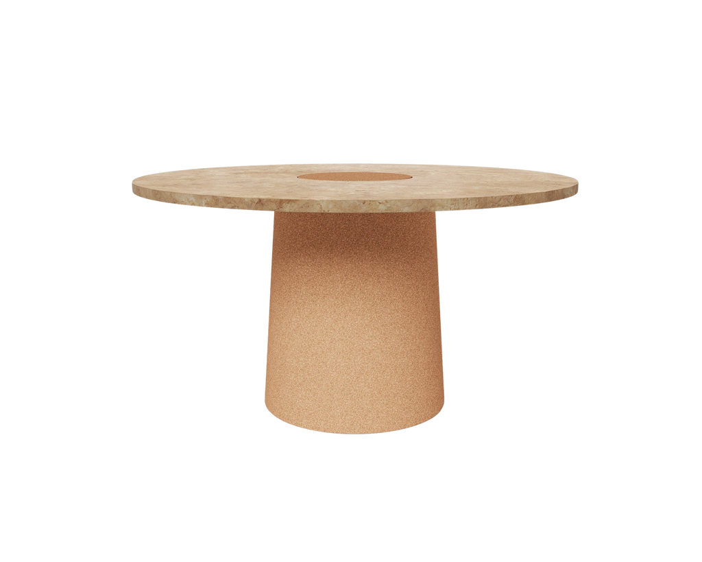 FRAMA - Sintra Dining Table | Yellow Limestone / Cork FRAMA
