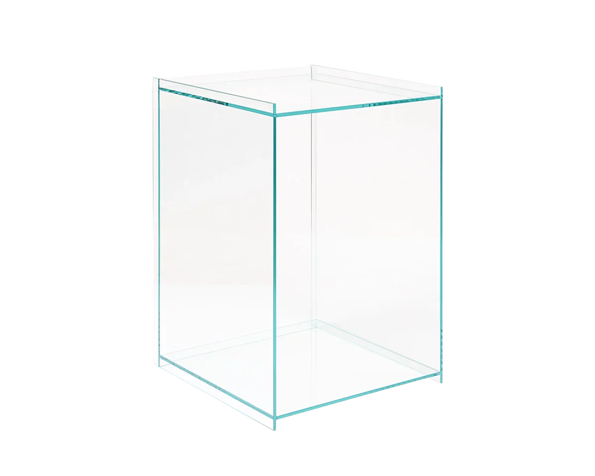 FRAMA - Rivet Box Table | Glass