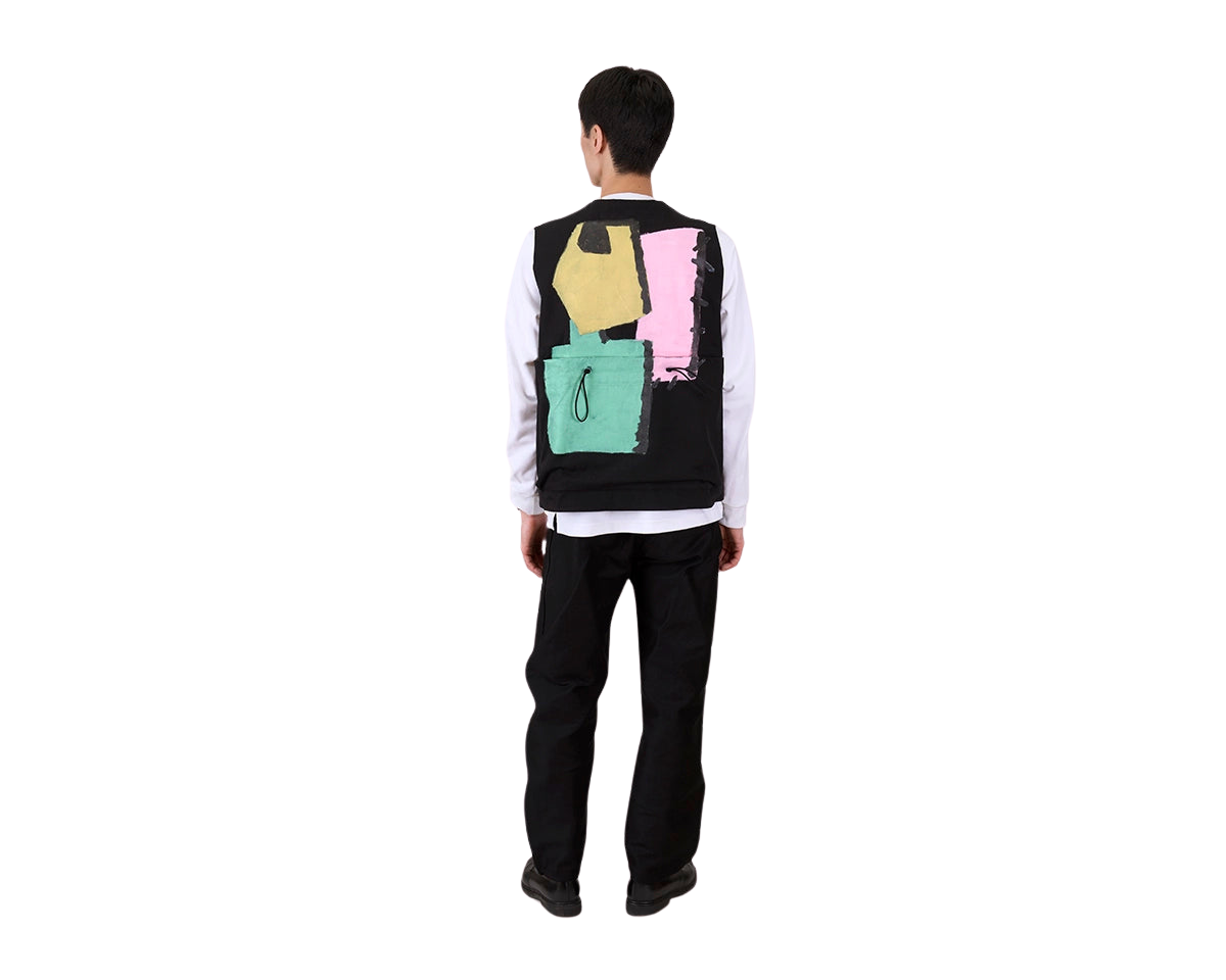 FRAMA - Toogood x FRAMA | Roper Gilet | Painted Cotton Yellow + Green + Pink