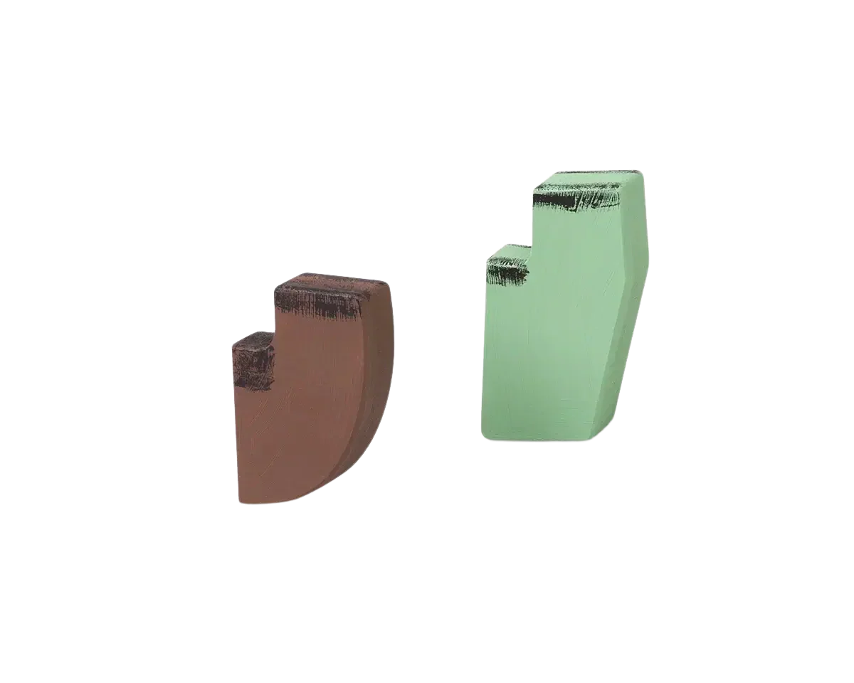 FRAMA - Toogood x FRAMA | Hook Sculpture Set of Two | Green + Brown Frama