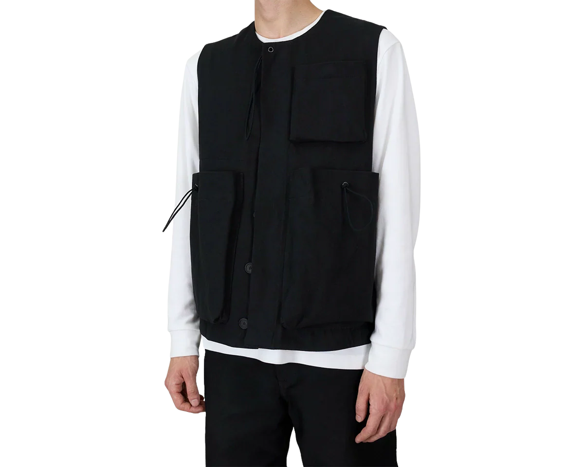 FRAMA - Toogood x FRAMA | Roper Gilet | Painted Cotton Green + Red