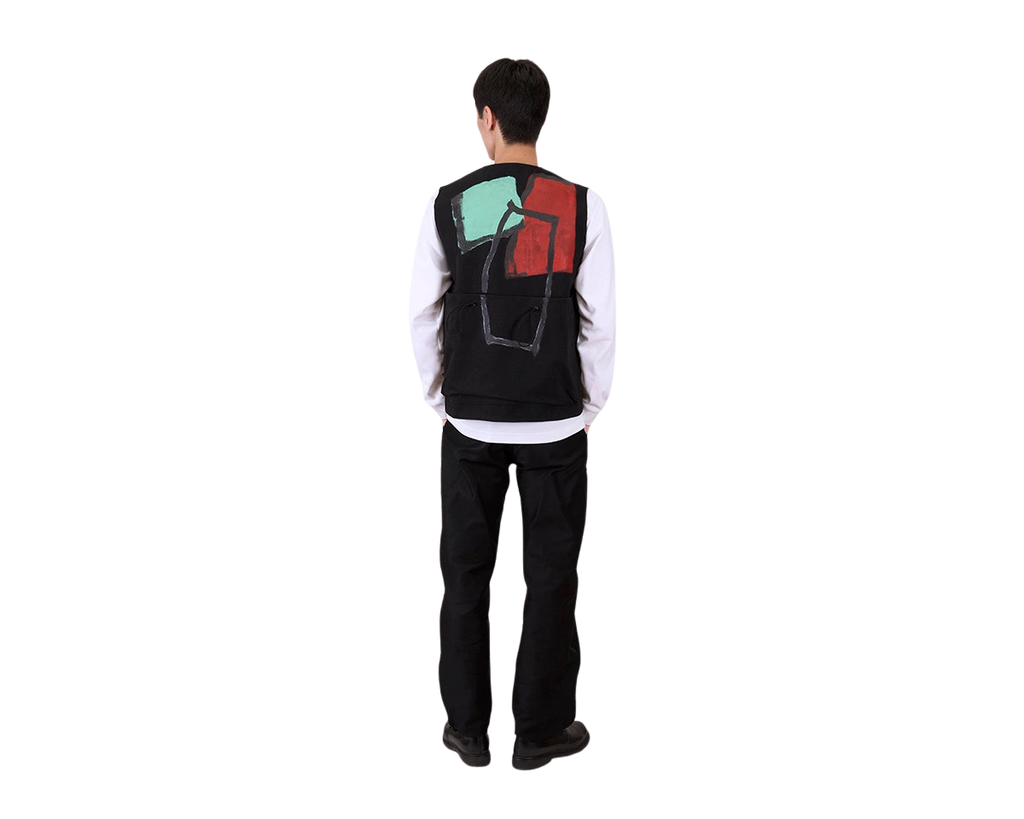 FRAMA - Toogood x FRAMA | Roper Gilet | Painted Cotton Green + Red