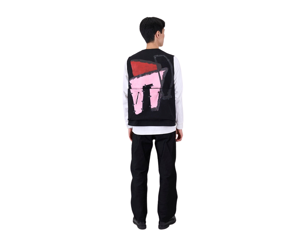 FRAMA - Toogood x FRAMA | Roper Gilet | Painted Cotton Pink + Red