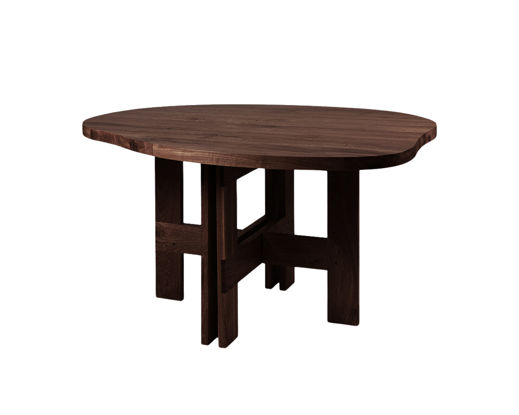 FRAMA - Farmhouse Trestle Table | Dark Oak | Pond Frama