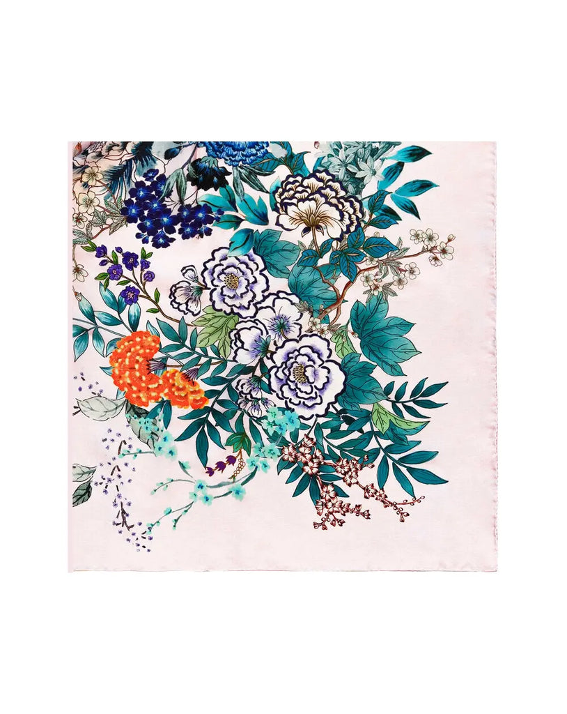 MENG Printed Silk Georgette Scarf 