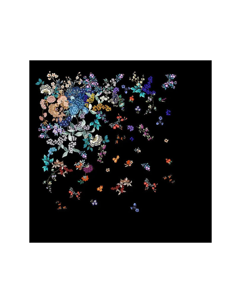 MENG Printed Silk Georgette Scarf 