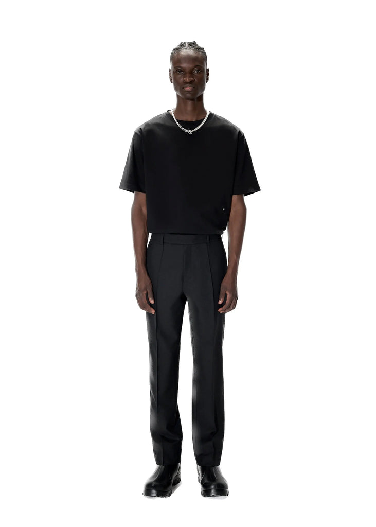 PAST TENSE Regular Fit Wool Trousers 