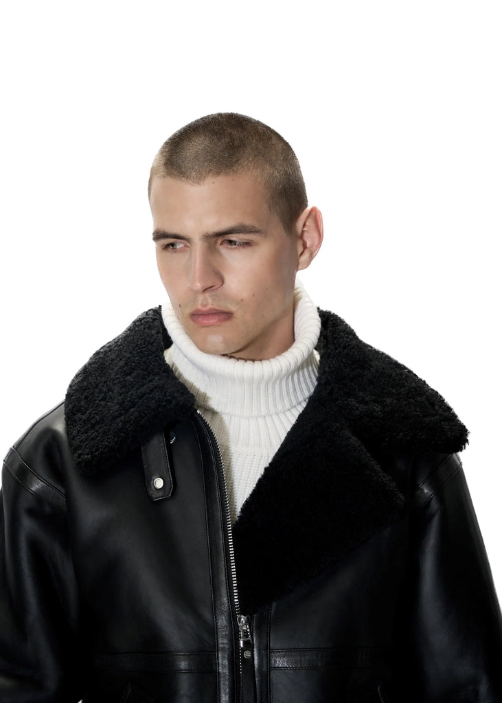 PAST TENSE Shearling Jacket 