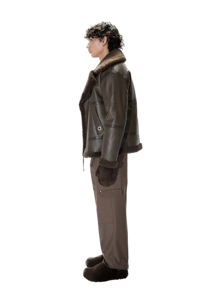 PAST TENSE Shearling Jacket 