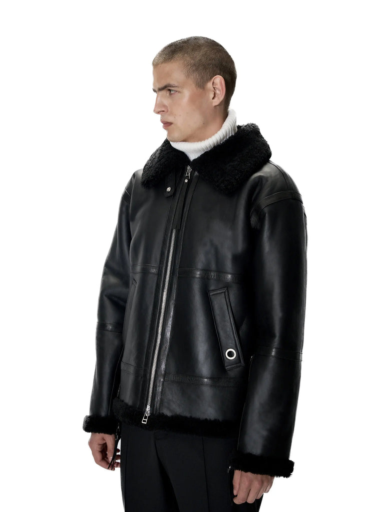 PAST TENSE Shearling Jacket 