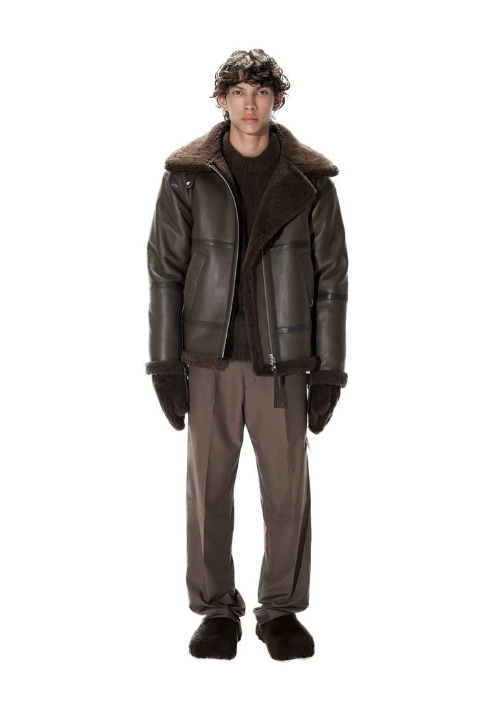 PAST TENSE Shearling Jacket 