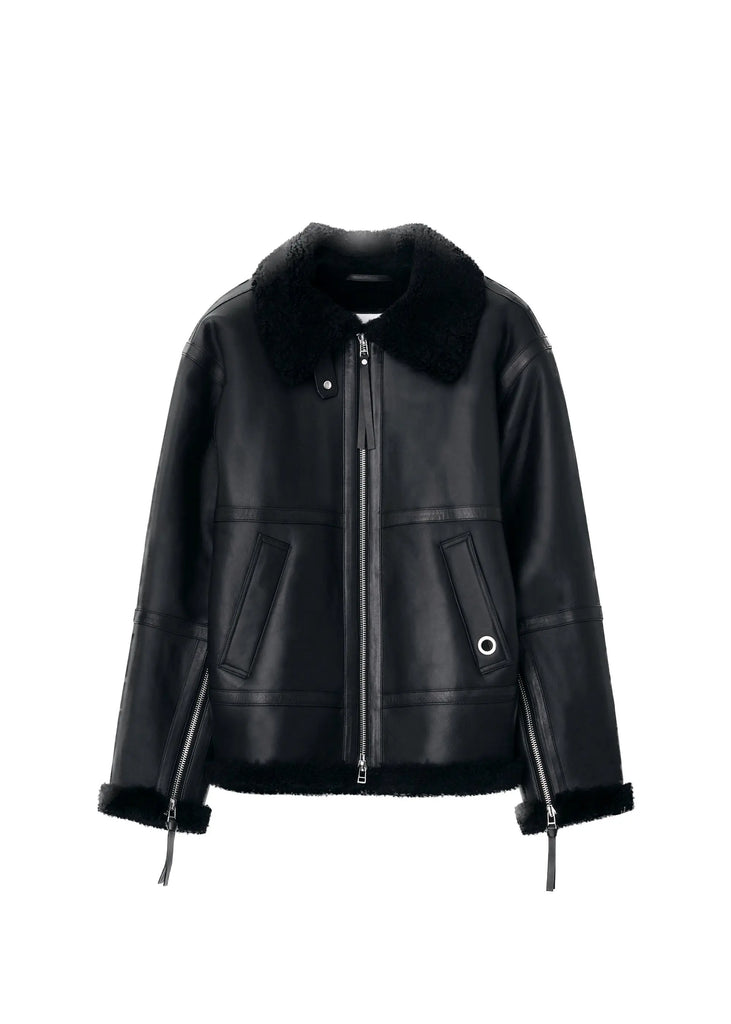 PAST TENSE Shearling Jacket 