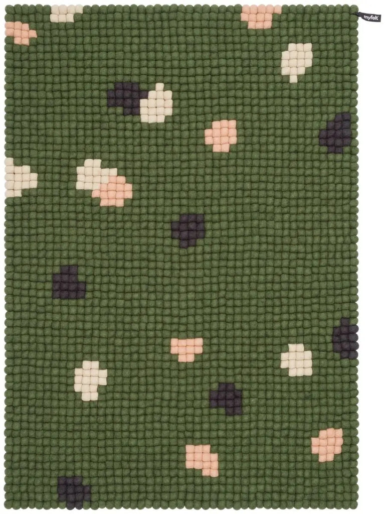 myfelt Terra 50 x 70 cm Square Dark Green